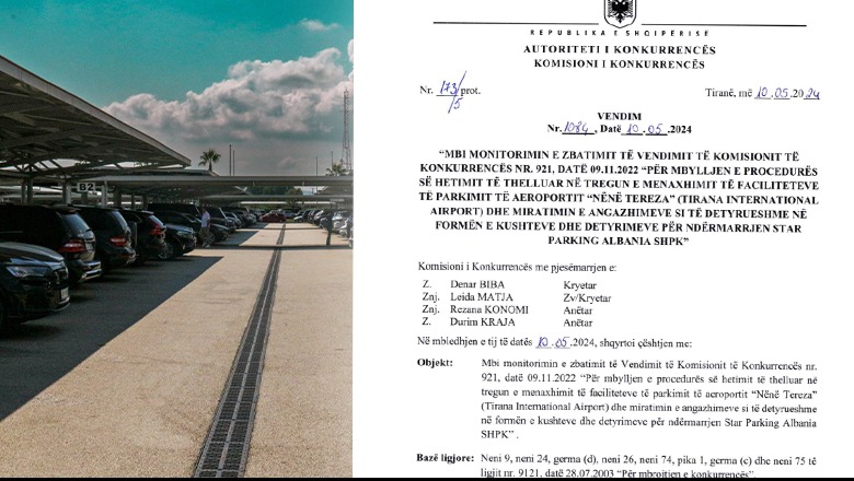 Menaxhon parkimin në Rinas, 'Konkurrenca' gjobit përsëri ‘Star Parking Albania’, me pronar oligarkun e miellit Haxhiymeri! Ka 100% të parkingut, abuzoi me çmimet