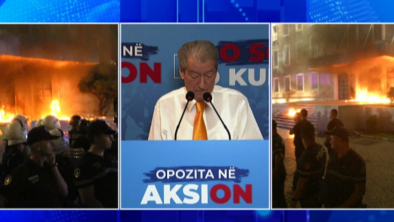 Protesta e PD-së, Berisha në videomesazh: Rama të pranojë qeveri teknike