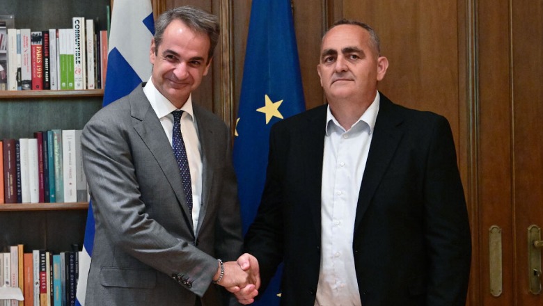 Leja për t'u betuar si eurodeputet, Beleri në Athinë: Himarjotët i mbron 'nëna' Greqi! Mitsotakis: Duam një Shqipëri që i afrohet Europës (FOTO+VIDEO)