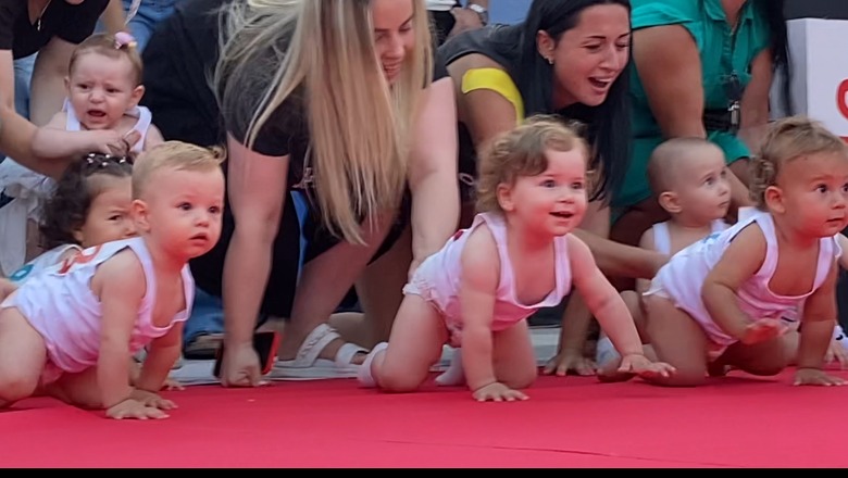 Video/ Maratona e pazakontë në Pogradec, bebushët arrijnë të kapin këmbadoras vijën e finishit 