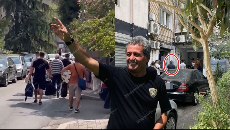 Ekskluzive/ Ilir Daja rikthehet me valixhe në Tiranë, gati prezantimi te Dinamo City! Shkon në banesë me stafin (VIDEO)