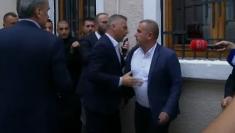 VIDEO/ Nallbati përze deputetin e PS nga hyrja prapa, djeg me cigare shefin e Gardës: Mirë ta bëra që të dogja, ik andej...!