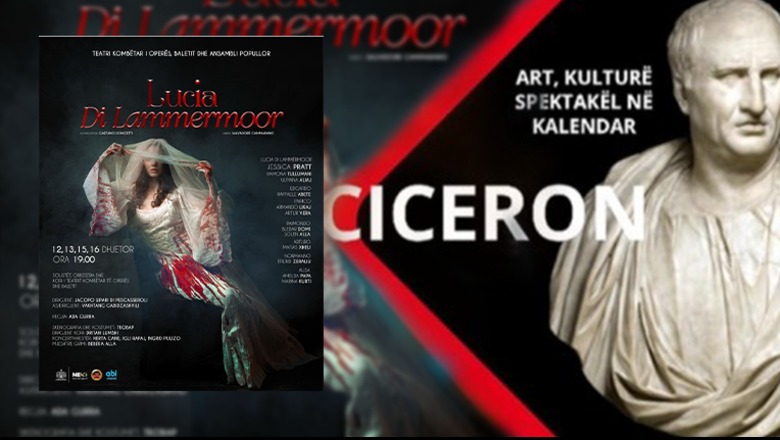 Aktivitete kulturore sot/ Opera 'Lucia di Lammermoor' në TKOB! Koncert për Krishtlindje nesër në Tiranë